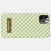 Cute Pastel Green Gingham Pattern Case-Mate iPhone Case (Achterkant (horizontaal))