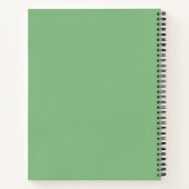 Cute Pastel Green Summer Floral Journal quotidien (Dos)