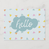 Cute Pastel Hallo Briefkaart (Voorkant)