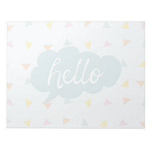 Cute Pastel Hallo Notitieblok