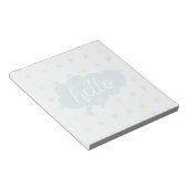 Cute Pastel Hallo Notitieblok (Schuin)