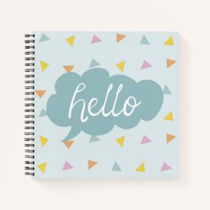 Cute Pastel Hallo Notitieboek