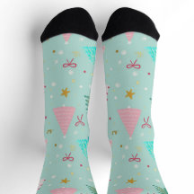 Cute Pastel Kerst Soks