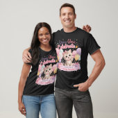 Cute Pastel Kitten Verjaardagsviering Ontwerp T-shirt (Unisex)