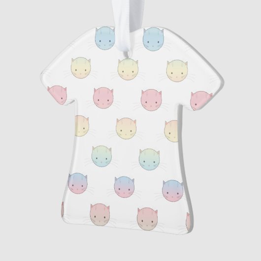 Cute Pastel Kitty Façades rose bleu vert jaune (devant)