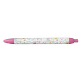 Cute Pastel Llama Pattern Zwarte Inkt Pen (Voorkant)