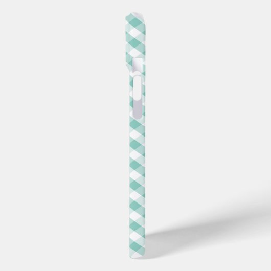 Cute Pastel Mint Gingham Pattern Case-Mate iPhone Case (Achterkant / Links)
