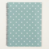 Cute Pastel Mint Green With White Polka Dot Spots (Devant)