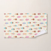 Cute Pastel Motif de crème glacée (Serviette à main)