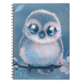 Cute Pastel Owl Art Notebook Notitieboek (Voorkant)