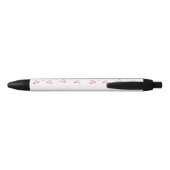 Cute Pastel Pink Cherry Pattern Ink Pen (Achterkant)