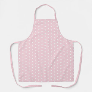 Cute Pastel Pink Heart Pattern Baker Schort
