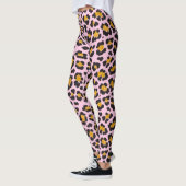 Cute Pastel Pink Leopard Gold Glitter Leggings (Links)