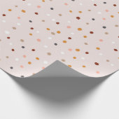 Cute Pastel polka dot Cadeaupapier (Hoek)