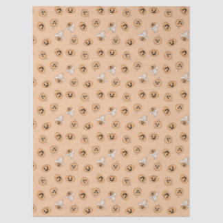 Cute Pastel Pumpkin Halloween Pattern Wrapping Pap Tissuepapier