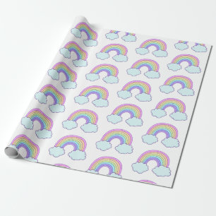 Cute Pastel Rainbow Cadeaupapier