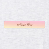 Cute Pastel Rainbow Fer sur le nom Étiquette Étiqu (Design 1)