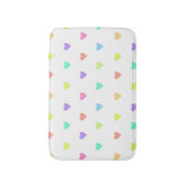 Cute Pastel Rainbow Hearts Pattern Badmat (Voorkant Verticaal)