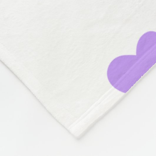 Cute Pastel Rainbow Hearts Pattern Fleece Deken (Hoek)