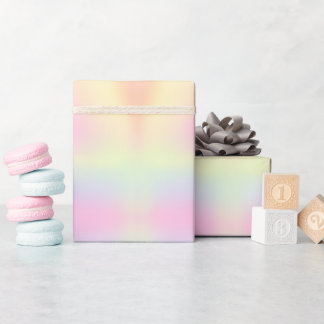 Cute Pastel Rainbow Marged Pattern Cadeaupapier