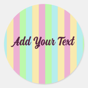 Cute Pastel Rainbow Ronde Sticker