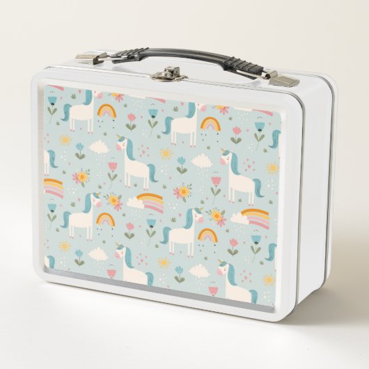 Cute pastel Rainbow Unicorn Pattern (Voorkant)