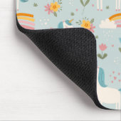 Cute pastel Rainbow Unicorn Pattern Muismat (Hoek)