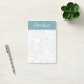 Cute pastel Rainbow Unicorn Pattern Post-it® Notes (Kantoor)