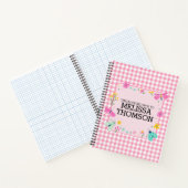 Cute Pastel Rose Spring Floral Journal quotidien (Intérieur)