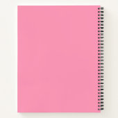 Cute Pastel Rose Spring Floral Journal quotidien (Dos)
