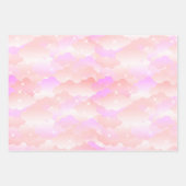  Cute Pastel Roze asthetische wolkenkrabbers Inpakpapier Vel (Voorkant 3)