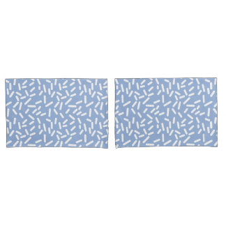 Cute Pastel Roze Blauwe Geometrische Patroon Kussensloop