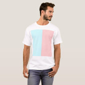 Cute Pastel Roze en Blue T-shirt (Voorkant volledig)