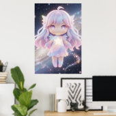 Cute Pastel Star Fairy Art Poster (Bureau à domicile)