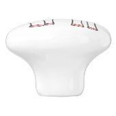 Cute Pastel Unicorn Keramische Knop (Zijkant)