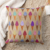 Cute Pastel Waterverf Ice Cream Baby Girl Nursery Kussen (Deken)