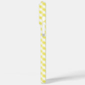 Cute Pastel Yellow Gingham Pattern Case-Mate iPhone Case (Achterkant / Links)