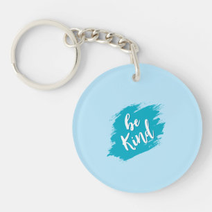 Cute Pastelblauwe Motiverende Sleutelhanger