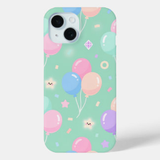 Cute pastelgroene Case-Mate met ballonnen