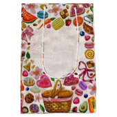 Cute Pastry Confections Sweets Medium Cadeauzakje (Achterkant)