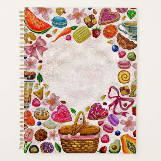 Cute Pastry Confections Sweets Planner (Voorkant)