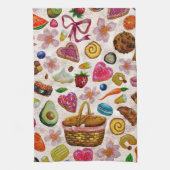 Cute Pastry Confections Sweets Theedoek (Verticaal)