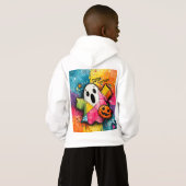 Cute Patchwork Ghost Colorful Splatter Art (Achterkant volledig)