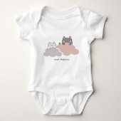 Cute Patroon Kitten Cloud Romper (Voorkant)