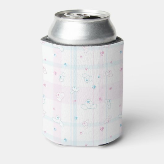 Cute patroon met honden blikjeskoeler (Blikje Achterkant)