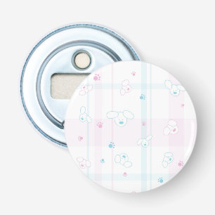 Cute patroon met honden button flesopener