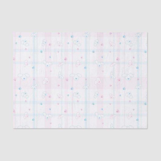 Cute patroon met honden tissuepapier (Voorkant)