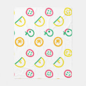 Cute Pattern Artwork. Bestel nu Fleece Deken (Voorkant)