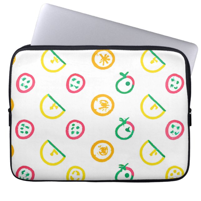 Cute Pattern Artwork. Bestel nu Laptop Sleeve (Voorkant)