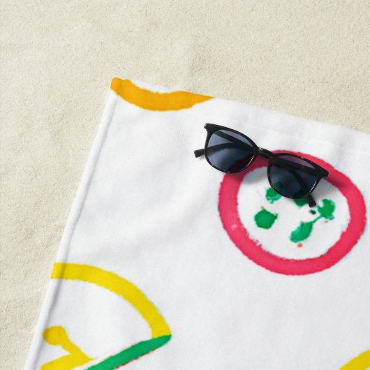 Cute Pattern Artwork. Bestel nu Strandlaken (In situ)